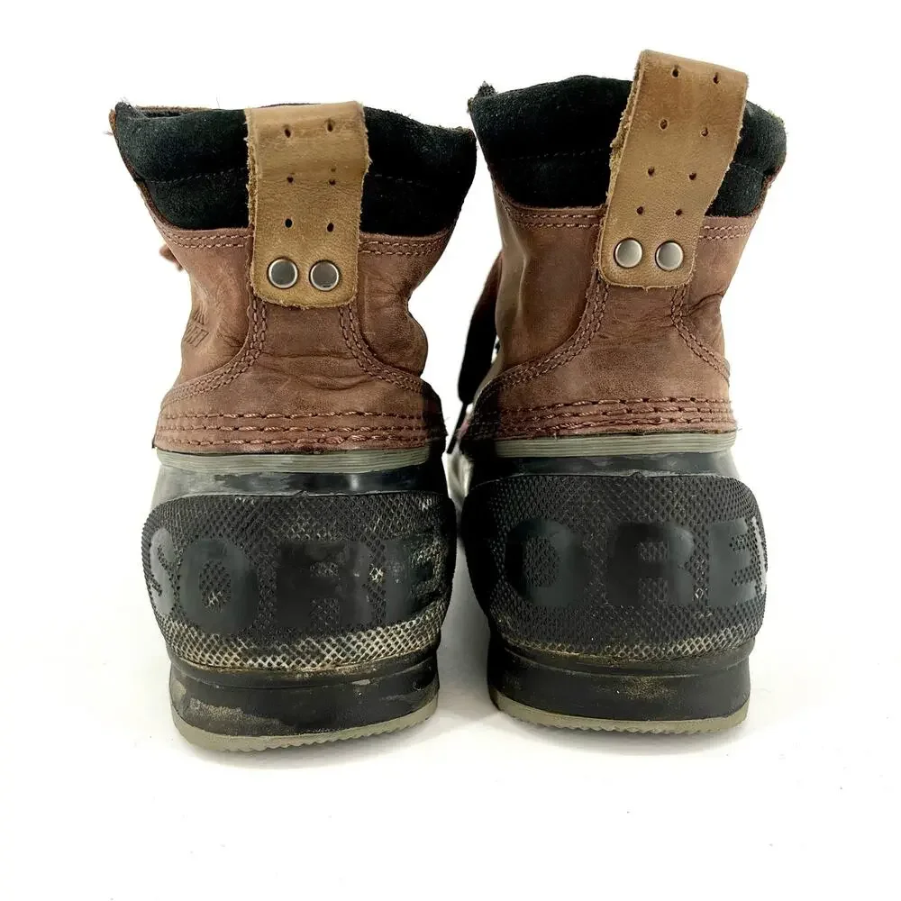 Sorel Men's 8.5 Ankeny Waterproof‎ Duck Brown Leather Snow Boot